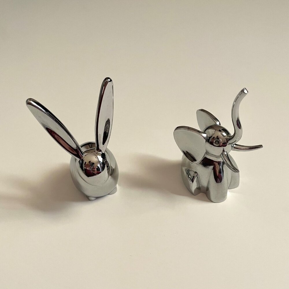 Umbra Set of 2 Bunny and Elephant Ring Holders - Picture 4 of 15